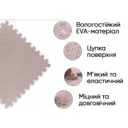 Татами мат EasyFit SwallowTail (60х60 см) пазл ласточкин хвост бежевый