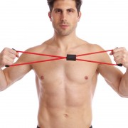 Эспандер EasyFit восьмерка трубчатый зеленый