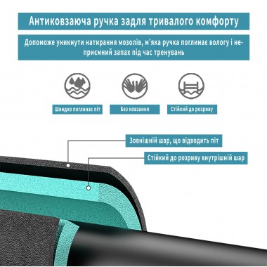 Розсувний розпірний турнік EasyFit BlueGymBar 95-120 см