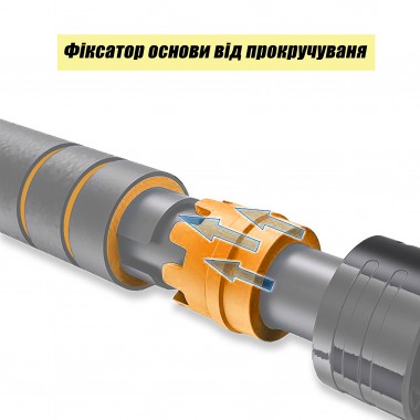 Розсувний розпірний турнік EasyFit OrangeGymBar 90-130 см