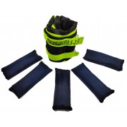 Обтяжувачі для ніг та рук EasyFit набірні чорно-зелені 0,5-2,5 кг (пара)