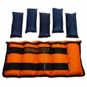 Обтяжувачі для ніг та рук EasyFit набірні чорно-помаранчеві 0,5-2,5 кг (пара)