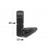 Масажний ролик EasyFit Solid Grid Roller 45 см v.2.2s чорний