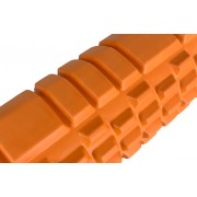 Масажний ролик EasyFit Grid Roller 33 см v.1.1 міцний масажер (помаранчевий)