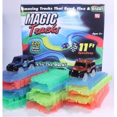 Гоночная трасса MAGIC TRACК 220 деталей / Mеджик Трек