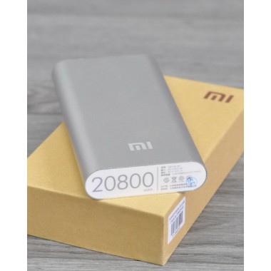 Повер банк Xiaomi 20800 mAh Power Bank Внешний Аккумулятор СЕРЕБРО