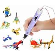 3D ручка c LCD дисплеем Pen 2 3Д принтер для рисования ФИОЛЕТОВАЯ