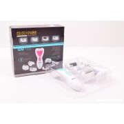 Эпилятор Gemei GM 7006 (4 в 1) с аккумулятором - бритва с двойным лезвием, 2 насадки эпилятора, насадка-пемза