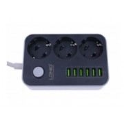 Качественный Сетевой Фильтр-Удлинитель LDNIO 6USB/3.4A SE3631