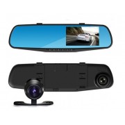 Автомобильное зеркало видеорегистратор для машины на 2 камеры VEHICLE BLACKBOX DVR 1080p камерой заднего вида.