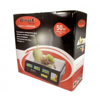 Торговые Весы электронные 50 кг 4V Wimpex  sa90331 Черный Лучшая цена!