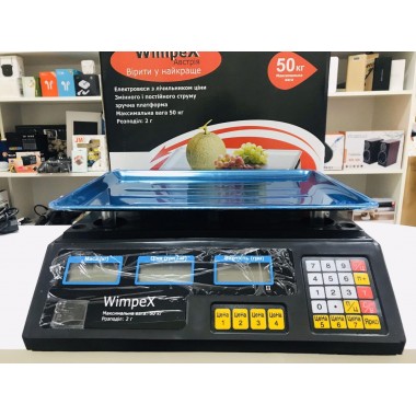 Торговые Весы электронные 50 кг 4V Wimpex  sa90331 Черный Лучшая цена!