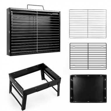 Складной барбекю гриль портативный мангал BBQ Grill Portable - жаропрочный Лучшая цена!