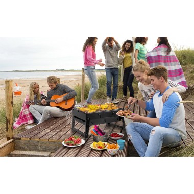 Складной барбекю гриль портативный мангал BBQ Grill Portable - жаропрочный Лучшая цена!