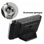 Часы метеостанция с проектором времени на стену Color Screen 8190 календарь