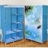 Тканевый шкаф складной STORAGE WARDROBE KM-105 на 2 секции (106х45х170 см), органайзер для одежды Тканевый шкаф складной STORAGE WARDROBE KM-105 на 2 секции (106х45х170 см), органайзер для одежды