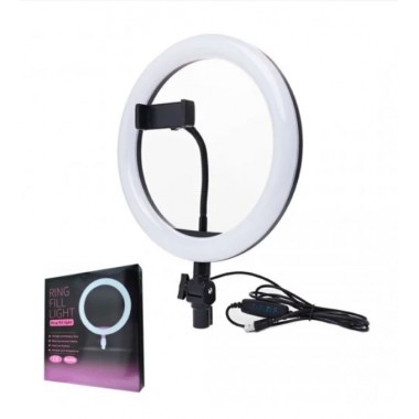 Кольцевая светодиодная Led лампа для блогера селфи фотографа визажиста D 26 см Ring