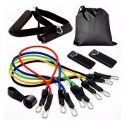 Набор трубчатых эспандеров для фитнеса 5 штук / Многофункциональный комплект + Чехол
