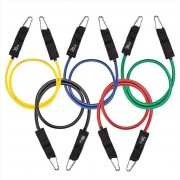 Набор трубчатых эспандеров для фитнеса 5 штук / Многофункциональный комплект + Чехол