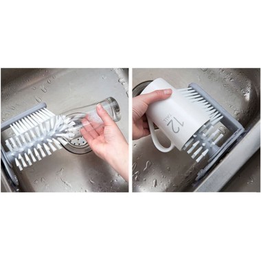 Щётка для мытья стаканов и бутылок Multi-Function Suction Cup Brush, стеклоотмыватель