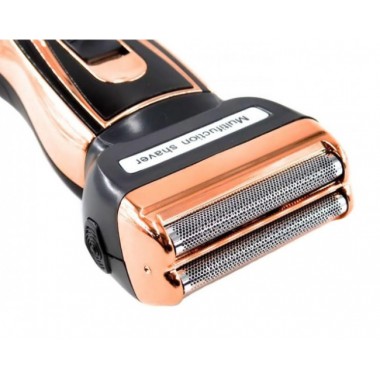 Мужской триммер бритва аккумуляторная для стрижки волос и бороды ProGemei Gold GM-595