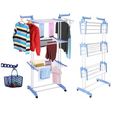 Многоярусная сушилка для белья, вещей, одежды Garment rack with wheels складная Многоярусная сушилка для белья, вещей, одежды Garment rack with wheels складная