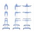 Многоярусная сушилка для белья, вещей, одежды Garment rack with wheels складная Многоярусная сушилка для белья, вещей, одежды Garment rack with wheels складная