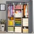 Складной каркасный тканевый шкаф Storage Wardrobe 88130, шкаф на три секции 130*45*175