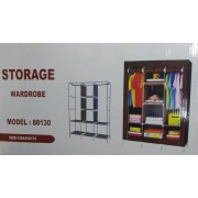 Складной каркасный тканевый шкаф Storage Wardrobe 88130, шкаф на три секции 130*45*175