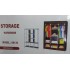 Складной каркасный тканевый шкаф Storage Wardrobe 88130, шкаф на три секции 130*45*175