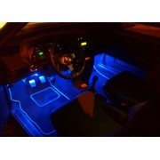 Cветодиодная RGB лента для подсветки салона автомобиля с пультом ДУ 4 шт по 18 лед ELITE LUX EL-1228