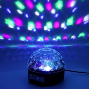 Музыкальный диско-шар с Bluetooth, USB, светомузыкой, 2-я динамиками и пультом
