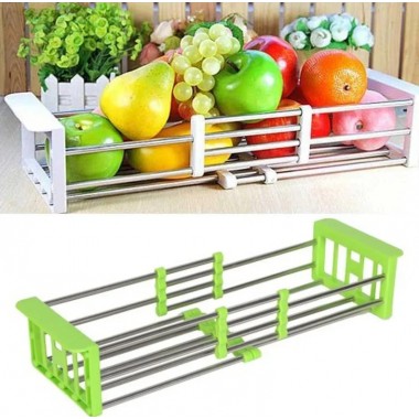 Многофункциональная складная кухонная полка Kitchen Drain Shelf Rack от 33см до 48см