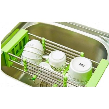 Многофункциональная складная кухонная полка Kitchen Drain Shelf Rack от 33см до 48см