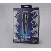 Машинка триммер для стрижки волос KEMEI KM-600 (11 В 1 + Подставка)