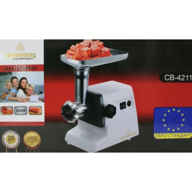 Мясорубка Crownberg CB 4211 электрическая 2500 Вт CG14 PR5