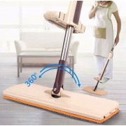 Швабра лентяйка для быстрой уборки с отжимом Spin Mop 360 с микрофиброй