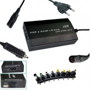 Универсальное зарядное устройство от сети и от прикуривателя для ноутбуков с 8-ю насадками DC 12-24V 120ватт
