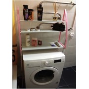 Стойка органайзер над стиральной машиной - напольные полки для ванной комнаты WM-63