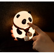 Ночник силиконовый Панда LOSSO LJC-142-А (открытые глаза)