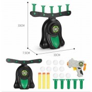 Воздушный тир, Детская игра пистолет с дротиками и летающие мишени Hover Shot,