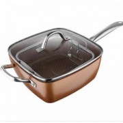 Сковородка-фритюрниця квадратная с крышкой TOP KITCHEN BN-8001