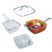Сковородка-фритюрниця квадратная с крышкой TOP KITCHEN BN-8001
