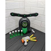 Воздушный тир, Детская игра пистолет с дротиками и летающие мишени Hover Shot,