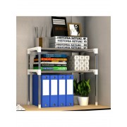 Настольный кухонный стеллаж под микроволновку с полками для посуды специй, Этажерка для микроволновки 2 яруса