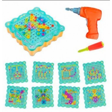 Конструктор Tu Le Hui Diy Light Puzzle (200 детали) 12LED TLH-19 с шуруповертом
