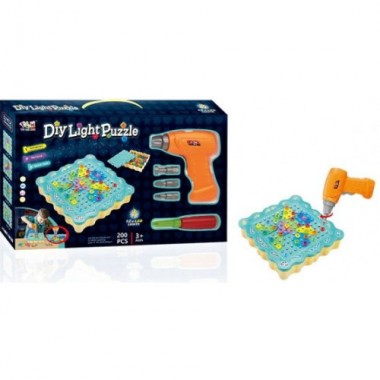 Конструктор Tu Le Hui Diy Light Puzzle (200 детали) 12LED TLH-19 с шуруповертом