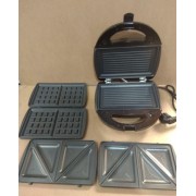 Мультимейкер 3 В 1 Crownberg Cb 1071 Гриль Сендвичница Вафельница 750Вт