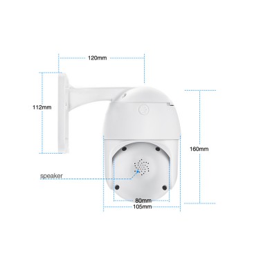 Поворотная уличная камера видеонаблюдения A6