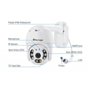 Поворотная уличная камера видеонаблюдения A6